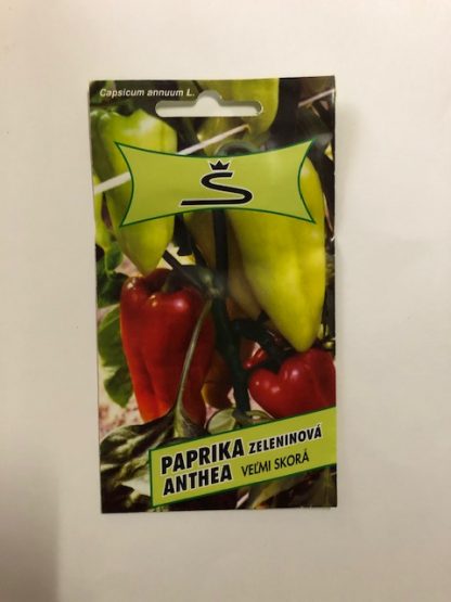 Paprika zeleninová veľmi skorá „ANTHEA“ 0,2g
