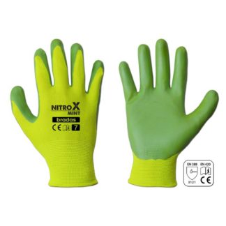 Pracovné rukavice „NITROX MINT“ veľkosť 7″